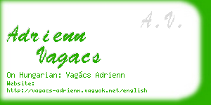 adrienn vagacs business card